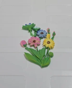 Flores para decoración varios colores de pasta flexible 1pz